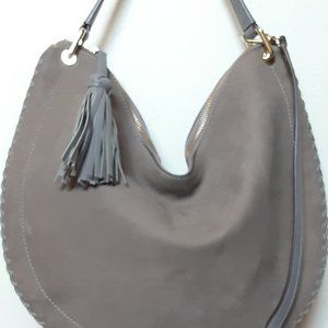 Kate Spade Suede Grey Hobo Bag